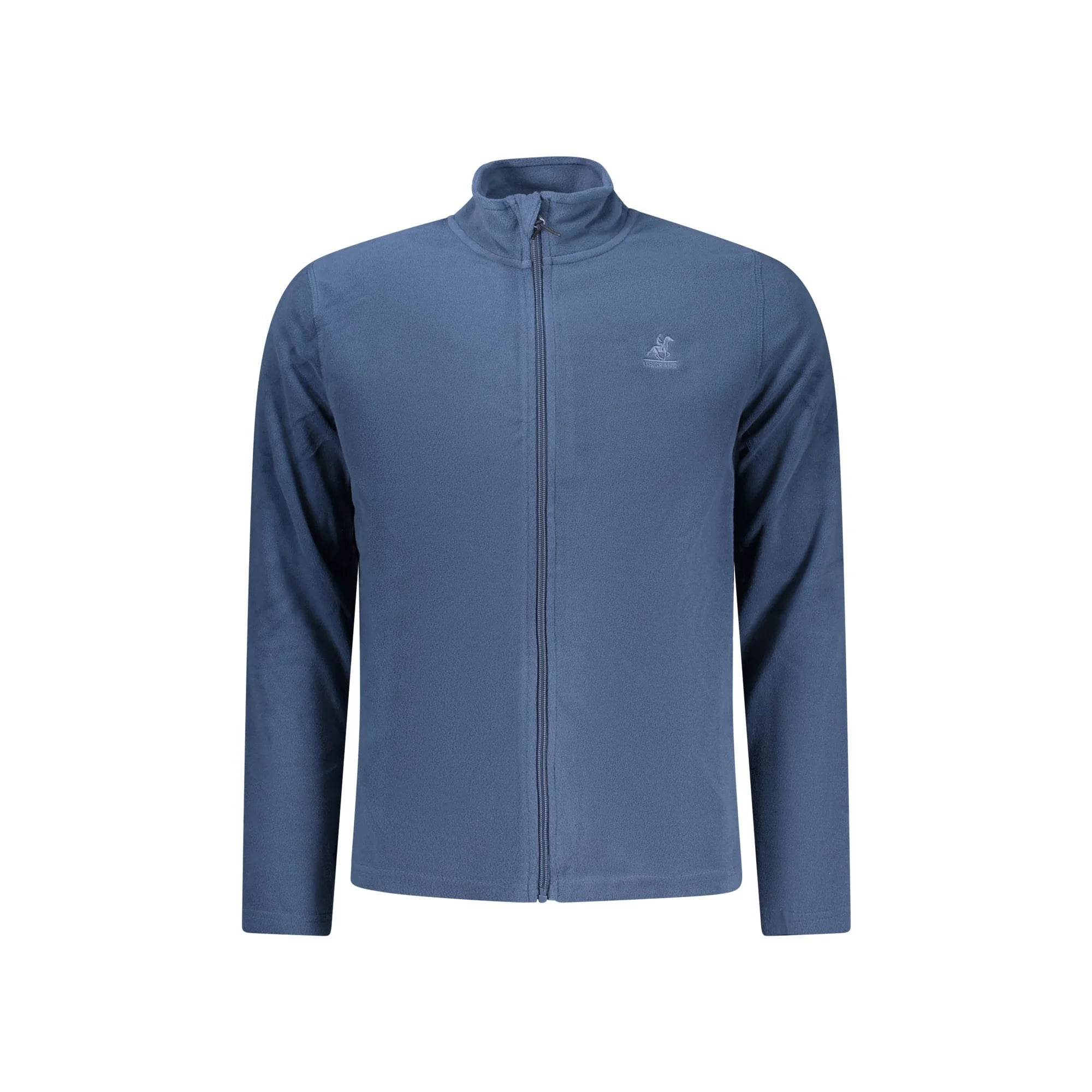 U.S. Grand Felpa Uomo Blu Zip Pile Ricamo Logo Felpe - foto prodotto